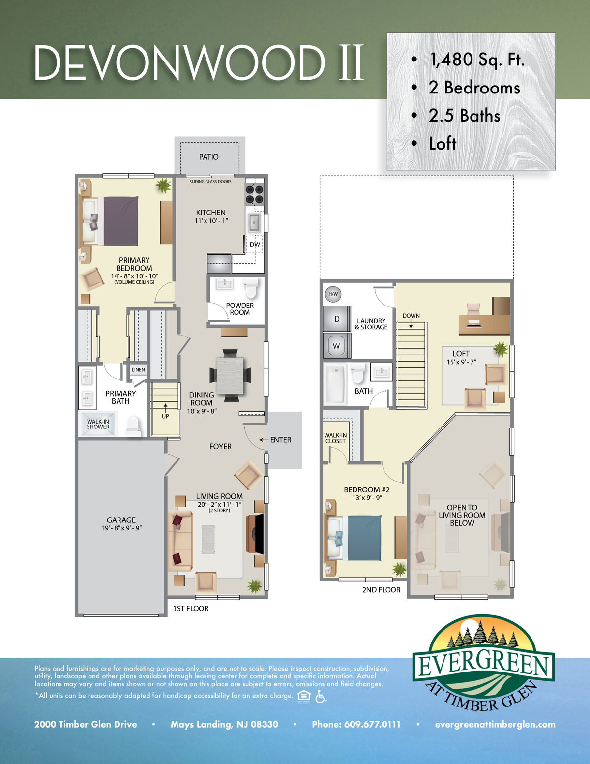 Evergreen at Timberglen Floor Plans