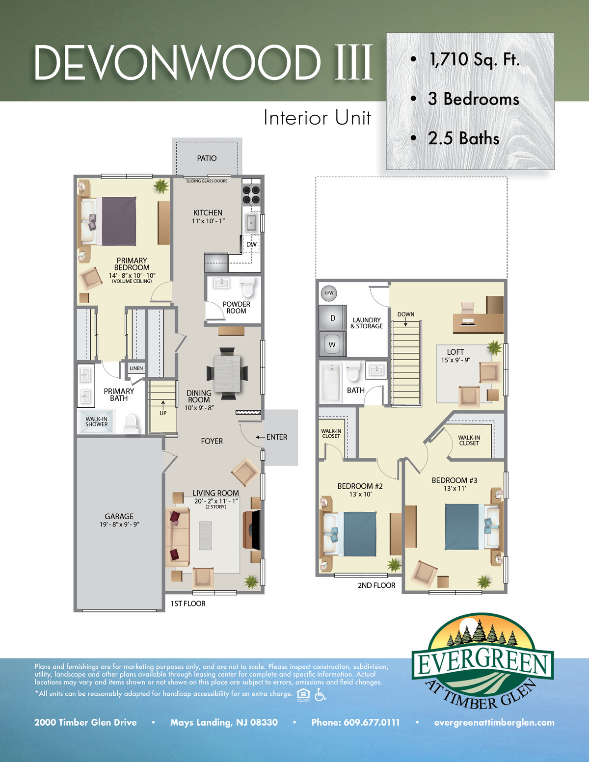 Evergreen at Timberglen Floor Plans