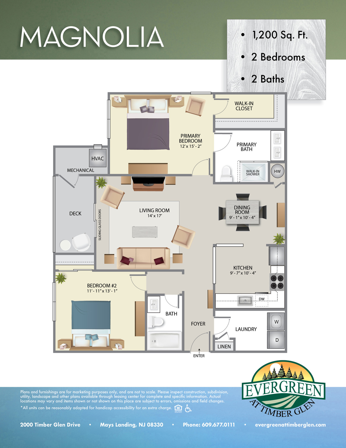 Evergreen At Timberglen Floor Plan Magnolia